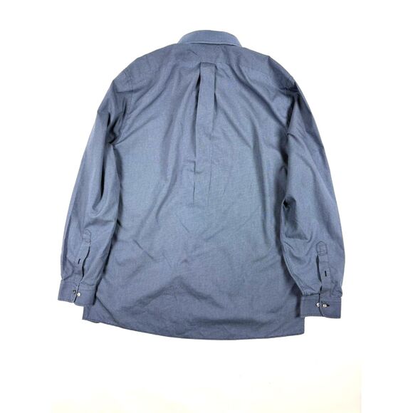 Brooks Brothers Mens Slim Fit Button Down Shirt Size 17.5-36/37 Navy Microdot - Picture 3 of 8